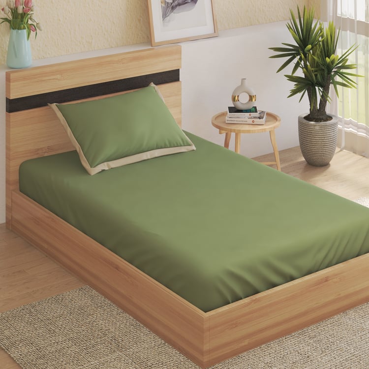 Color Bliss Cotton 200TC 2Pcs Single Bedsheet Set