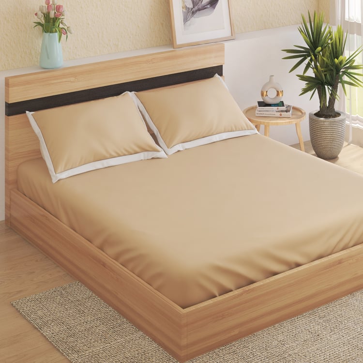 Color Bliss Cotton 200TC 3Pcs Super King Bedsheet Set