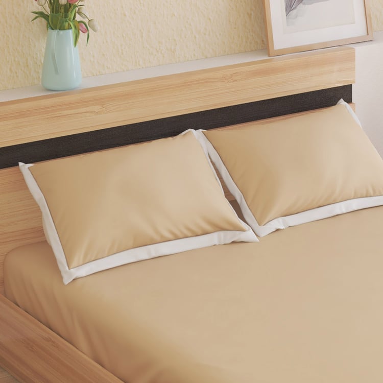 Color Bliss Cotton 200TC 3Pcs Super King Bedsheet Set