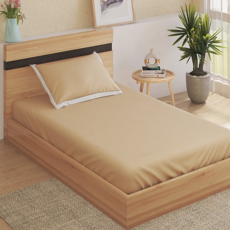 Color Bliss Cotton 200TC 2Pcs Single Bedsheet Set