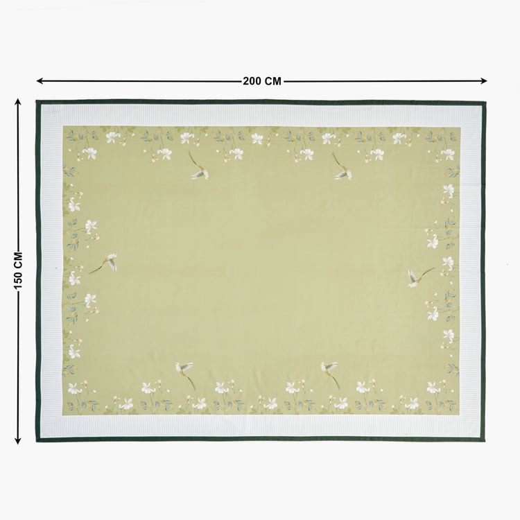 Drake Botanica Cotton Floral Print 6-Seater Table Cover - 200x150cm