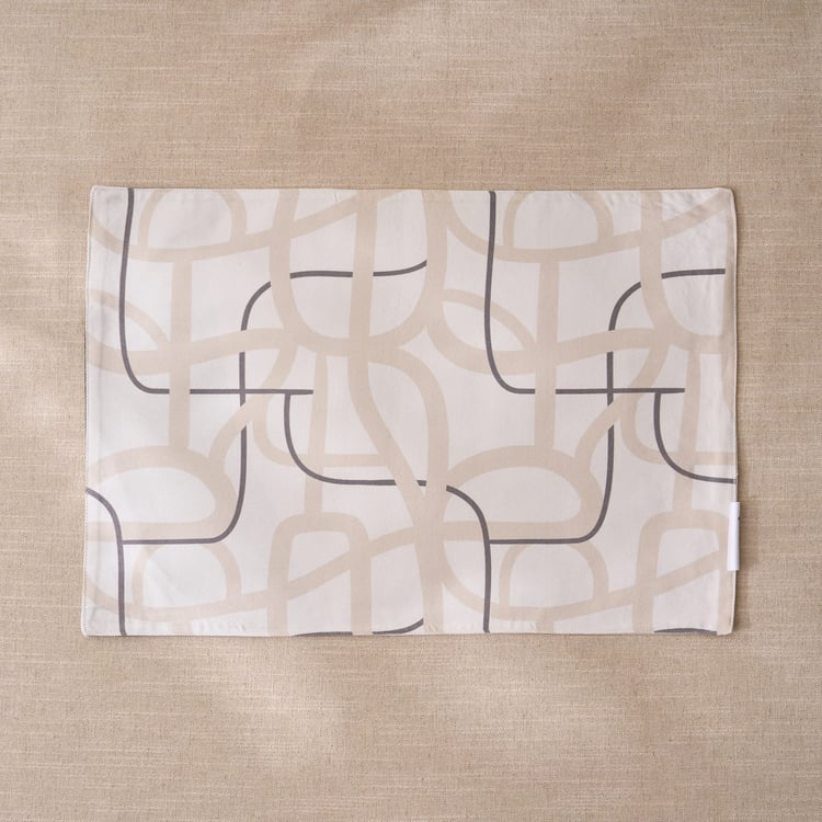 Drake Ecliptic Saga Monochrome Cotton Printed Reversible Placemat