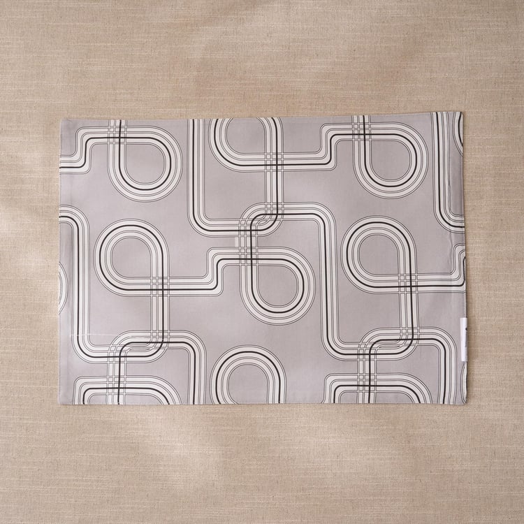 Drake Ecliptic Saga Monochrome Cotton Printed Reversible Placemat
