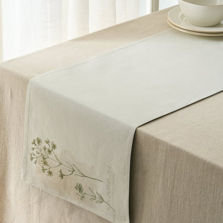 Drake Botanica Cotton Printed Reversible Table Runner