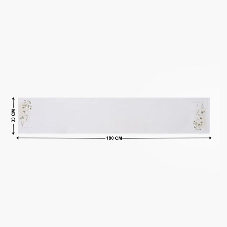 Drake Botanica Cotton Printed Reversible Table Runner