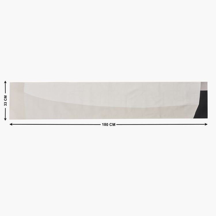Drake Ecliptic Saga Monochrome Cotton Printed Reversible Table Runner