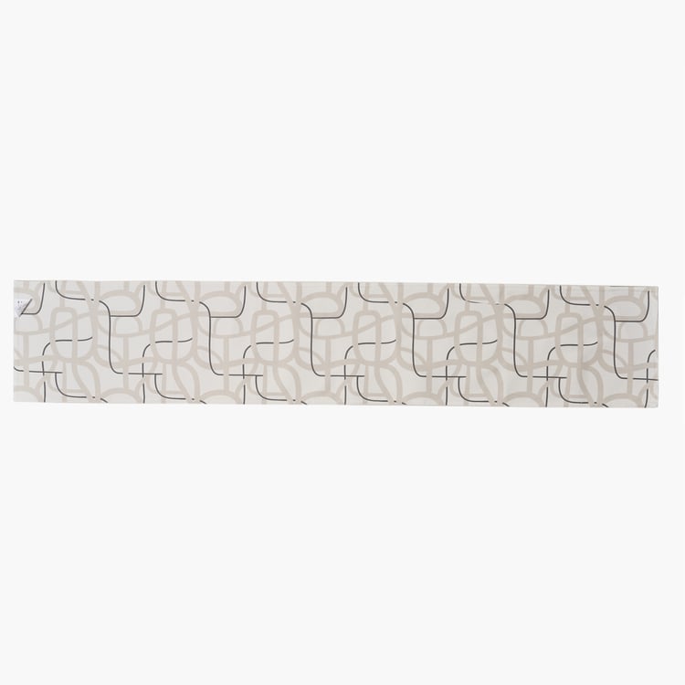 Drake Ecliptic Saga Monochrome Cotton Printed Reversible Table Runner