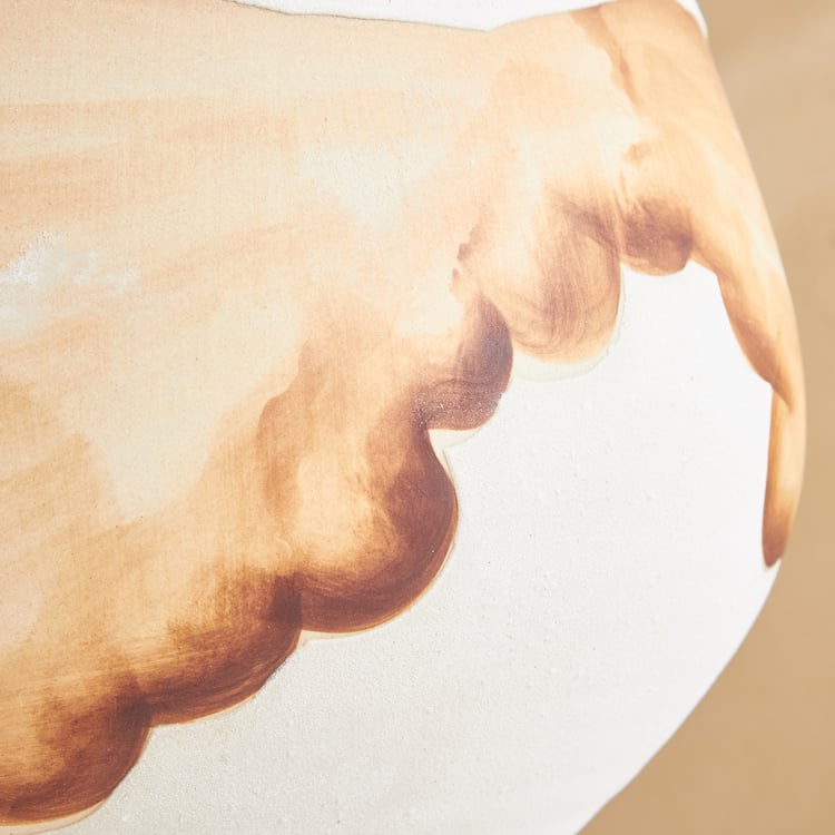 Fawn Splash Ceramic Printed Vase - Small