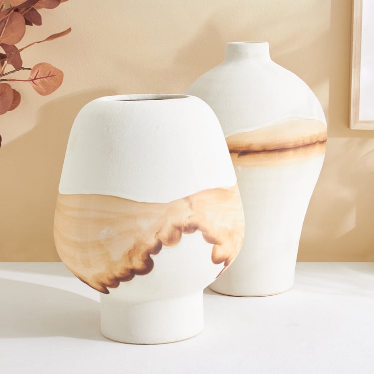 Fawn Splash Ceramic Vase - Large