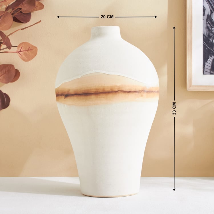 Fawn Splash Ceramic Vase - Large