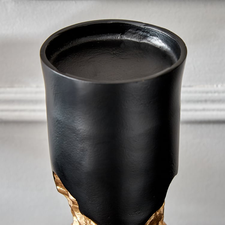 Royale Zion Metal Pillar Candle Holder - Small