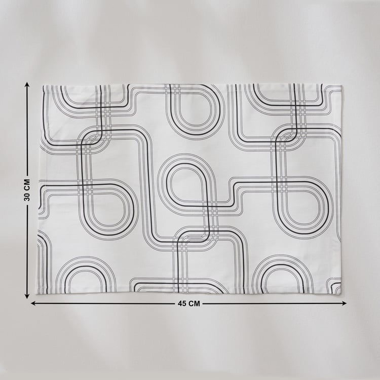 Drake Monochrome Set of 2 Cotton Table Napkins