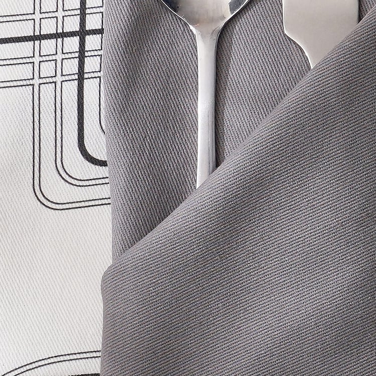 Drake Monochrome Set of 2 Cotton Table Napkins