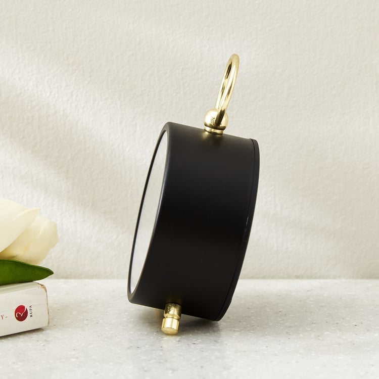 Casablanca Gloss Glass Roman Table Clock - 8x4x11.5cm