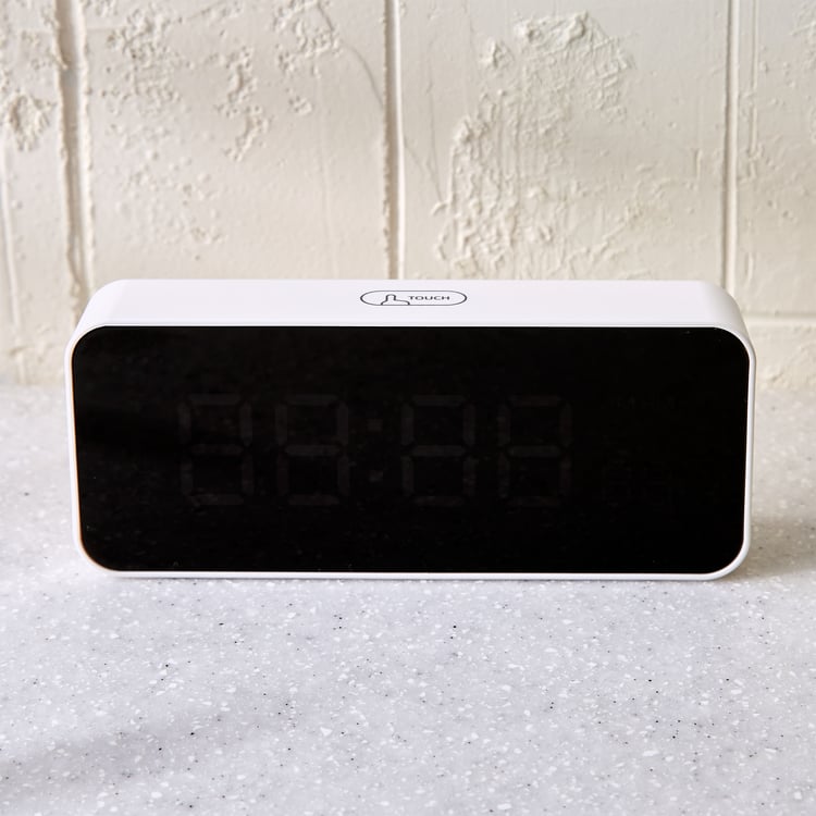 Casablanca Gloss LED Table Clock - 15x6.5cm