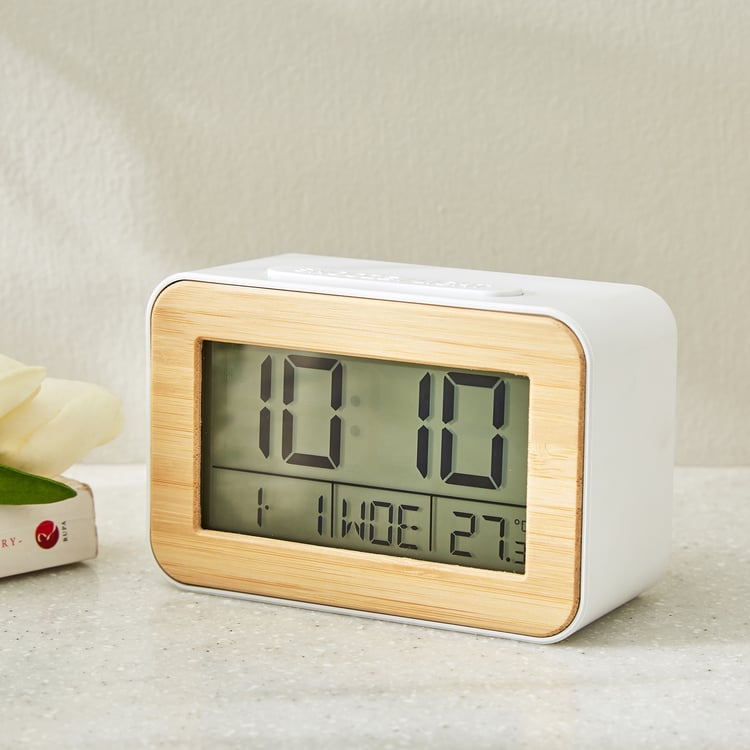 Casablanca Gloss Digital Table Clock - 11x5x7.5cm