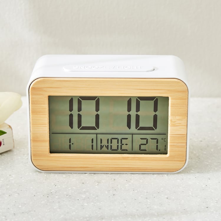 Casablanca Gloss Digital Table Clock - 11x5x7.5cm