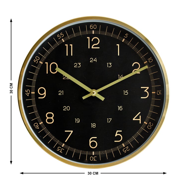 Casablanca Luxe Metal Wall Clock - 30cm