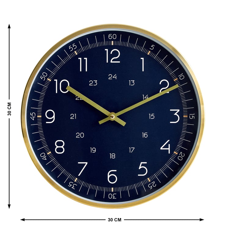 Casablanca Luxe Metal Wall Clock - 30cm