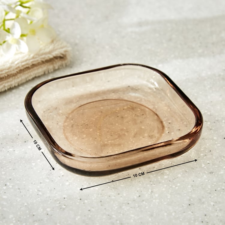 Nova Natural Tranquil Wisteria Glass Soap Dish