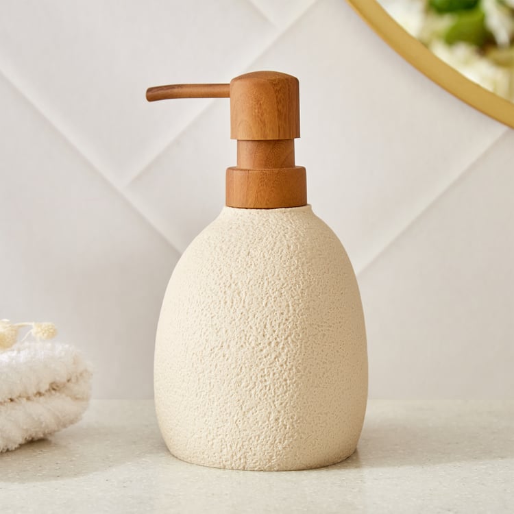 Nova Natural Tranquil Acorn Polyresin Soap Dispenser - 410ml