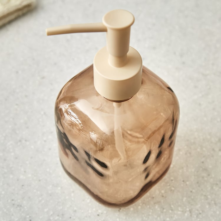 Nova Natural Tranquil Wisteria Glass Soap Dispenser - 450ml