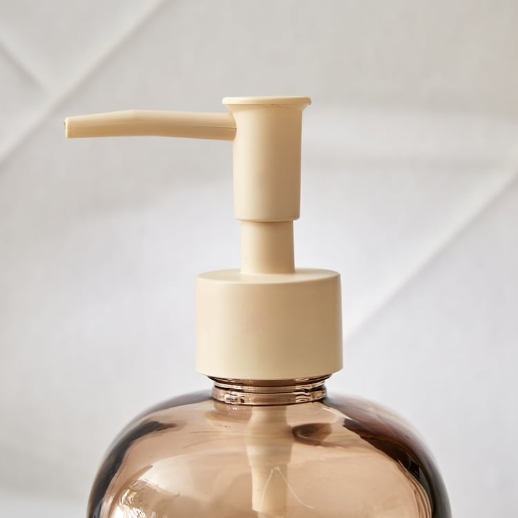 Nova Natural Tranquil Wisteria Glass Soap Dispenser - 450ml