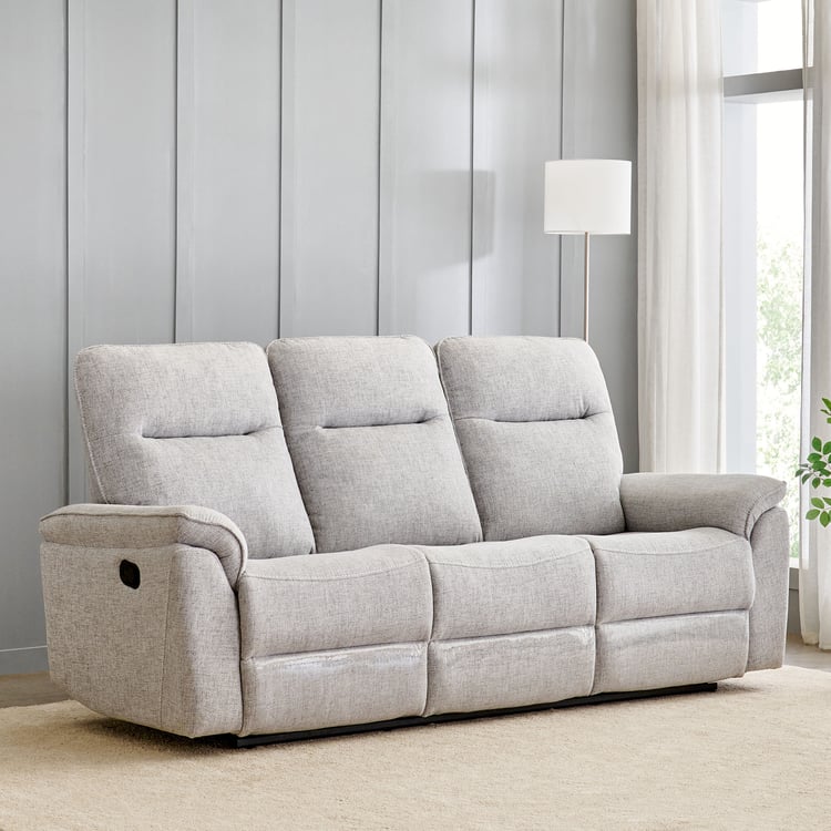 Artise Fabric 3-Seater Recliner - Grey