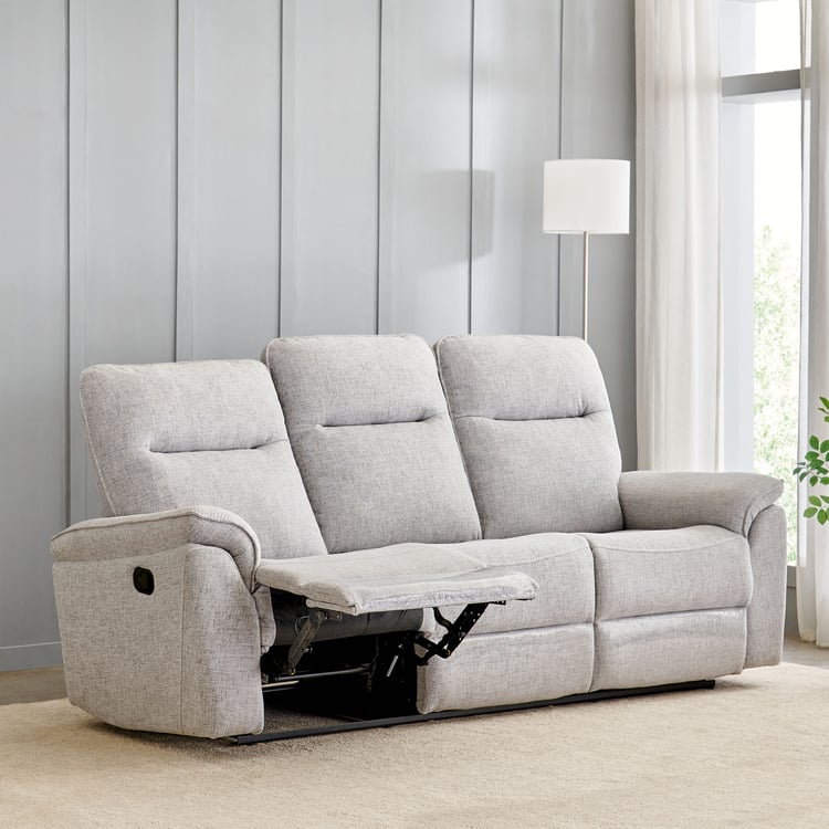 Artise Fabric 3-Seater Recliner - Grey