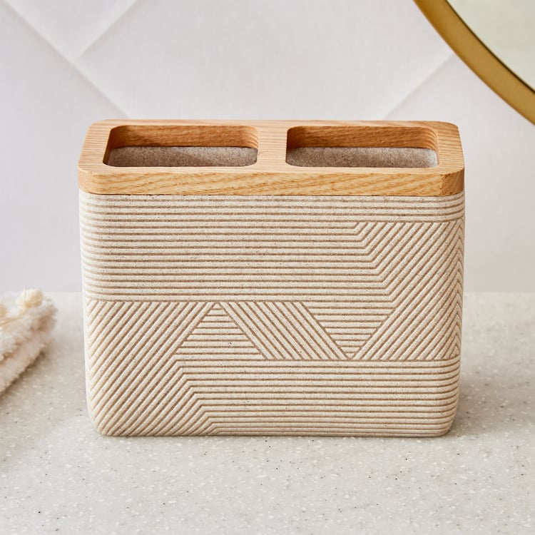 Senegal Gaze Polyresin Tooth Brush Holder