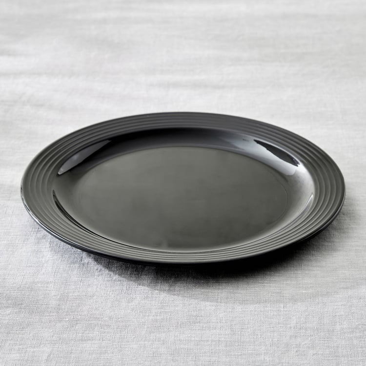 Meadows Monochrme Rio Melamine Dinner Plate - 26cm