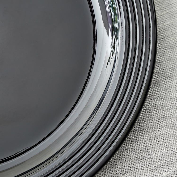 Meadows Monochrme Rio Melamine Dinner Plate - 26cm