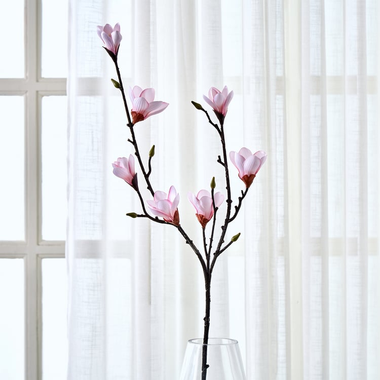 Botanical Flora Artificial Magnolia Flower Stick - 78cm