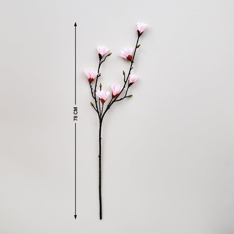 Botanical Flora Artificial Magnolia Flower Stick - 78cm