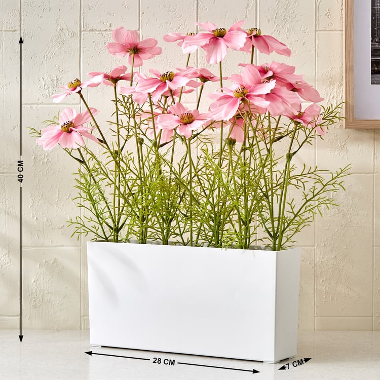 Gloria Flora Artificial Cosmos Plant in Pot