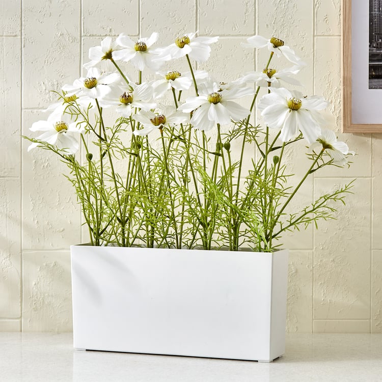Gloria Floral Artificial Cosmos Plant in Pot
