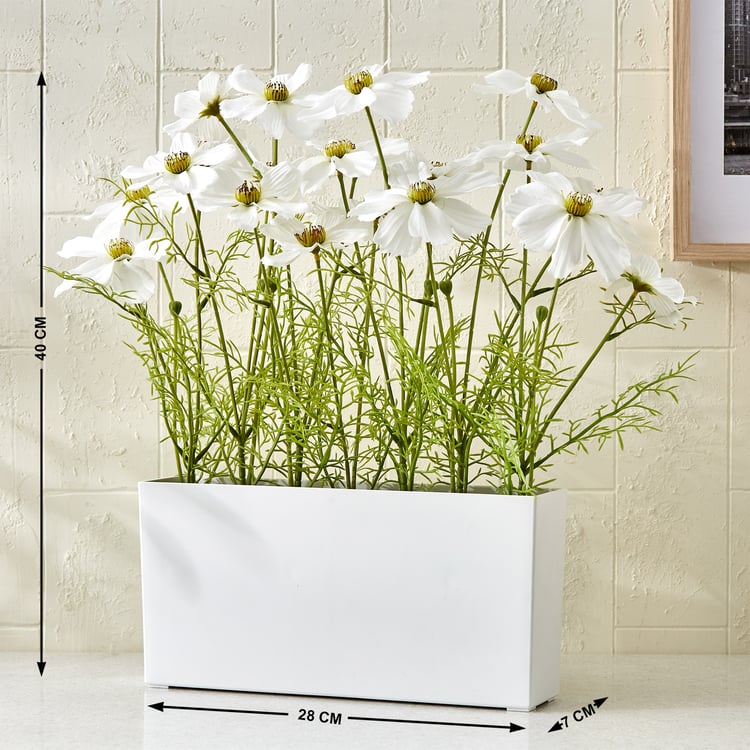 Gloria Floral Artificial Cosmos Plant in Pot