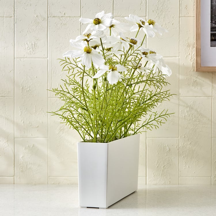 Gloria Floral Artificial Cosmos Plant in Pot