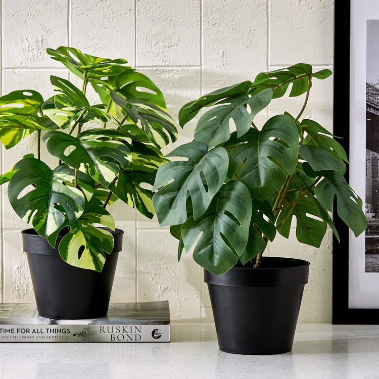 Gloria Terra Artificial Monstera Plant in Pot
