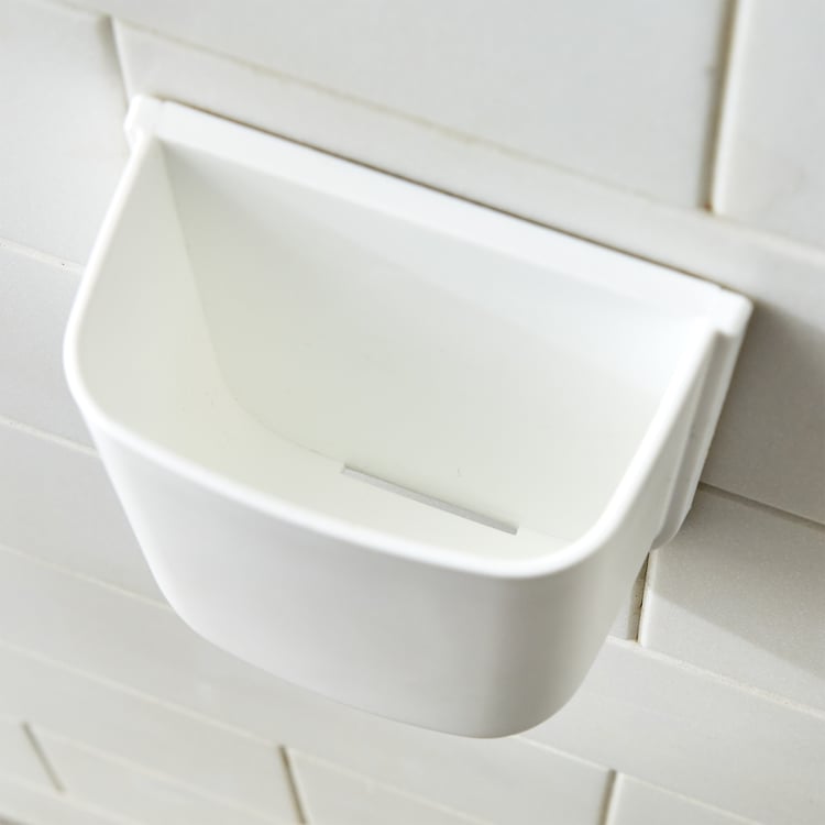 Orion Medallion Polypropylene Adhesive Tooth Brush Holder