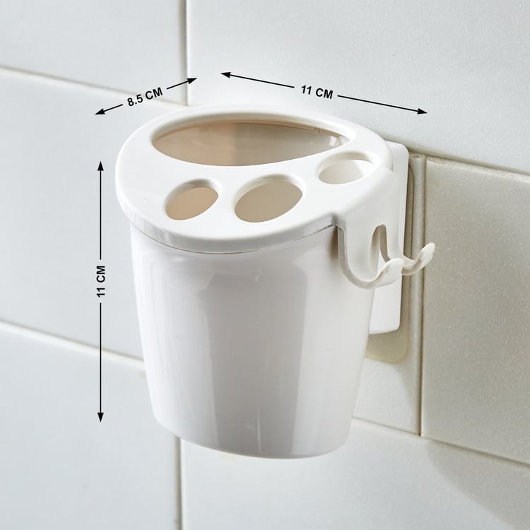 Orion Medallion Adhesive Tooth Brush Holder