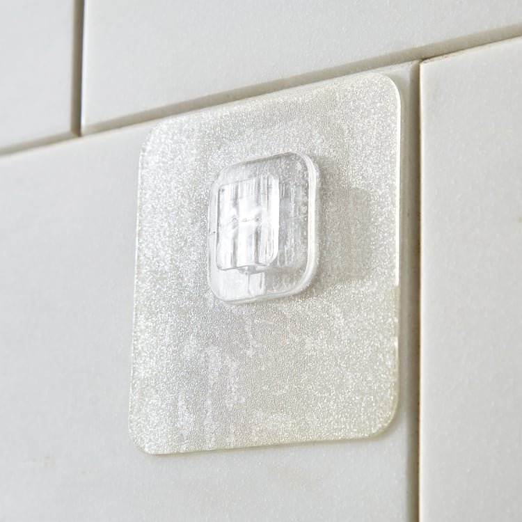 Orion Medallion Adhesive Towel Bar with Hooks