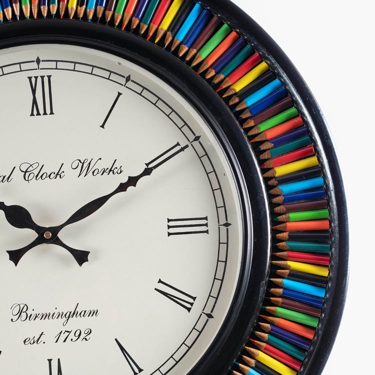VEDAS Mystical India Metal Wall Clock - 45.7cm