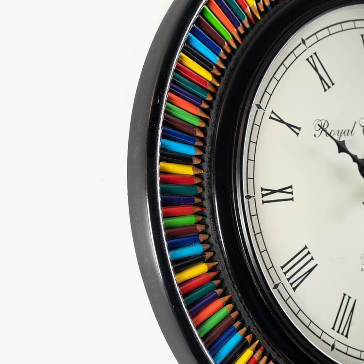 VEDAS Mystical India Metal Wall Clock - 45.7cm