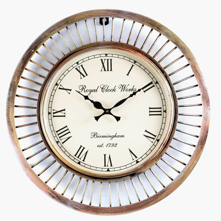 VEDAS Mystical India Metal Wall Clock - 45.7cm