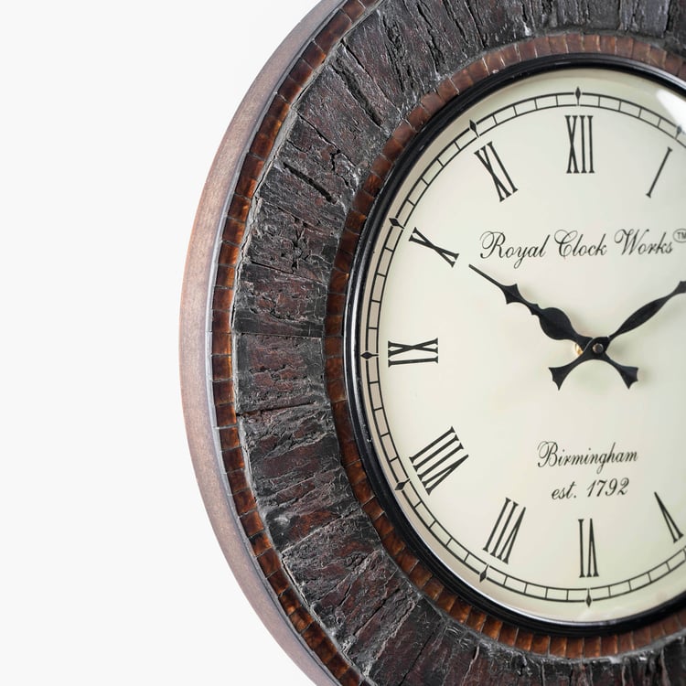 VEDAS Mystical India Wooden Wall Clock - 45.7cm