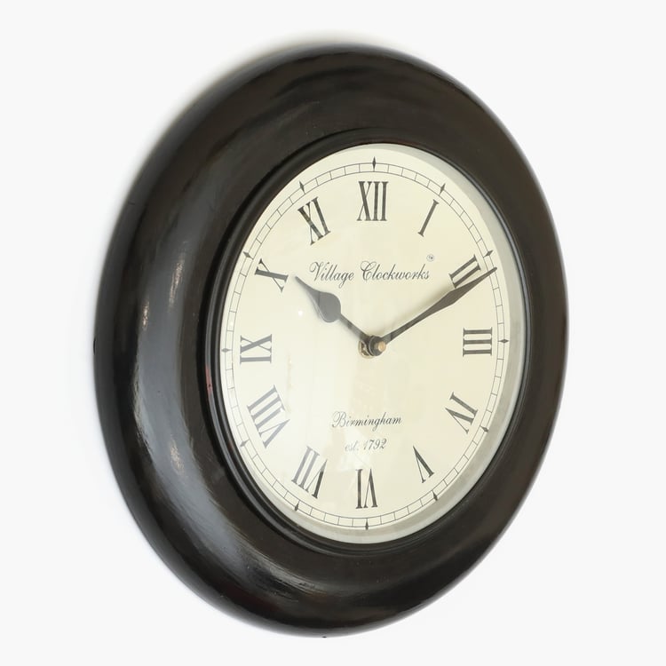 VEDAS Mystical India Wooden Wall Clock - 30.5cm