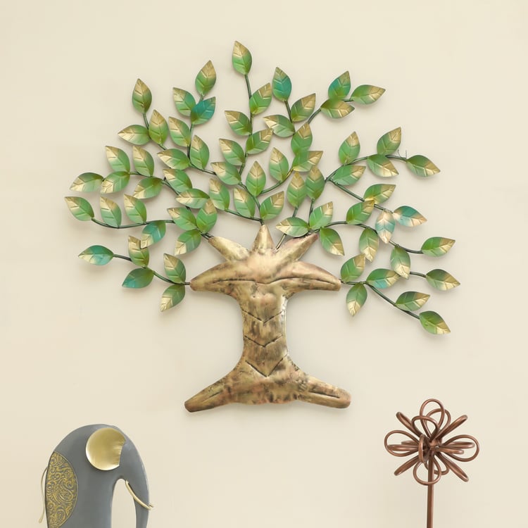 VEDAS Mystical India Metal Tree Wall Accent
