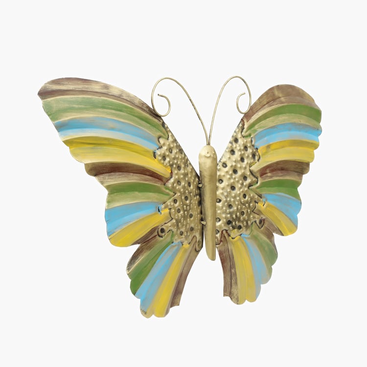 VEDAS Mystical India Metal Butterfly Wall Decor