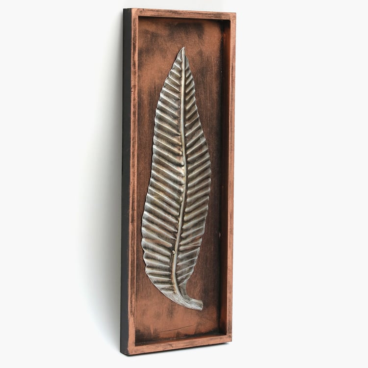VEDAS Mystical India Metal Leaf Wall Decor